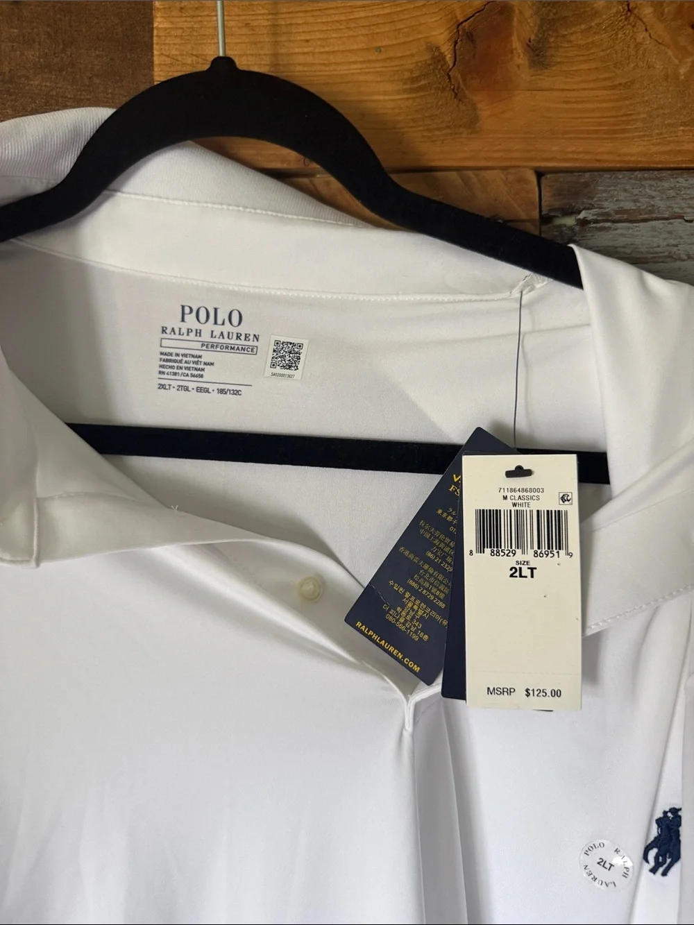 NWT Polo Ralph Lauren Performance Stretch Jersey Polo Shirt